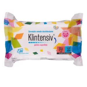 Klintensiv® servețele umede dezinfectante pentru suprafețe 80 buc / pachet